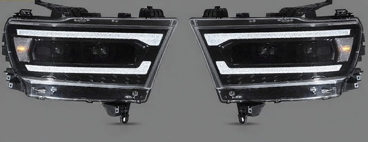 2019–2022 Dodge Ram 1500 LED Headlights Assembly (Left & Right Pair)